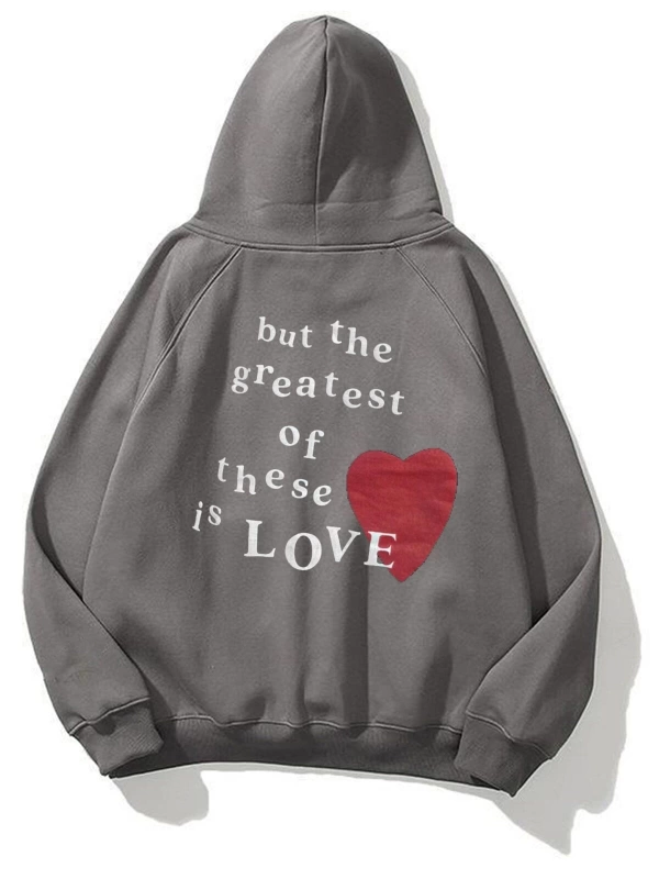 Unisex Hope Love Antrasit Sweatshirt