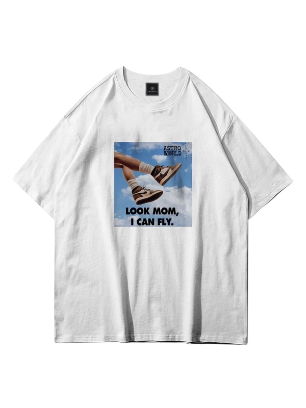 Unisex I Can Fly Air Beyaz Tshirt