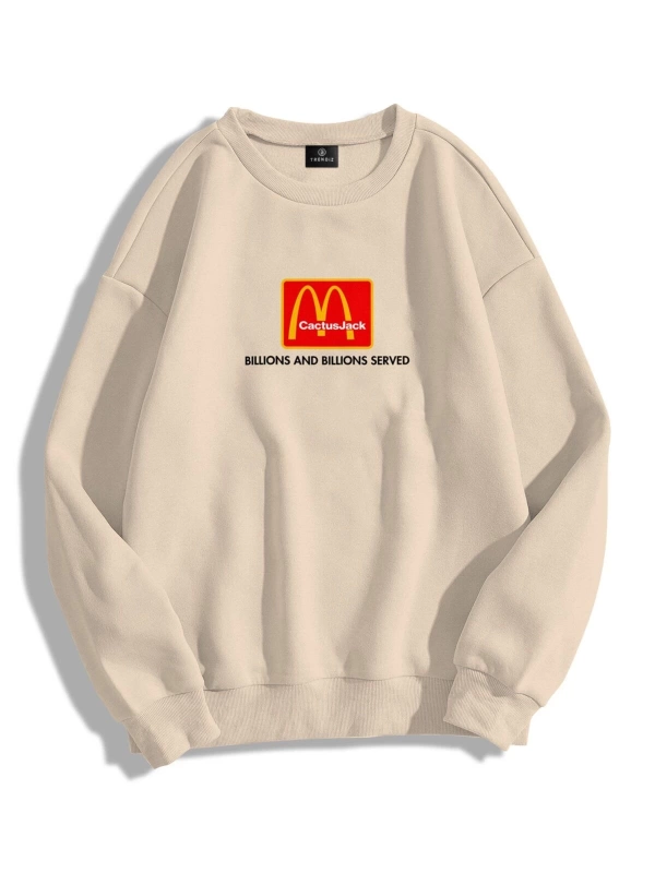 Unisex Im Lovin It Bisiklet Yaka Sweatshirt