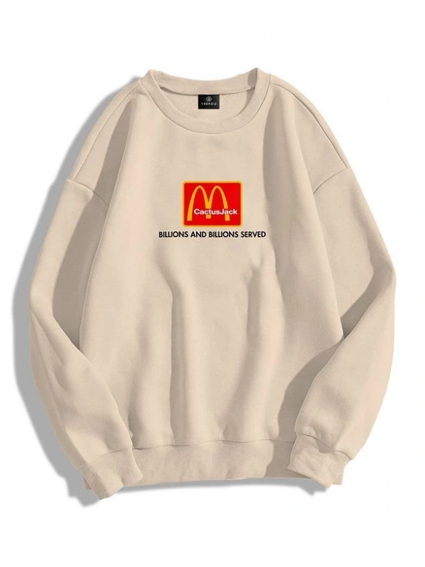 Unisex Im Lovin It Bisiklet Yaka Sweatshirt Gri