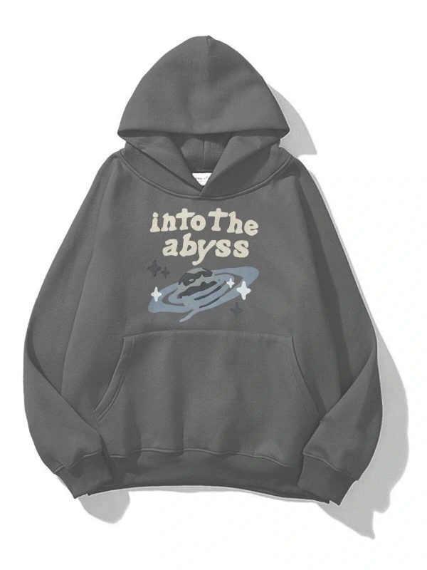 Unisex İnto the Abyss Sweatshirt Gri