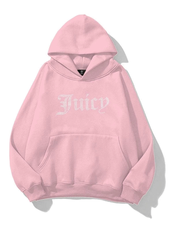Unisex Juicy Taş Baskılı Sweatshirt