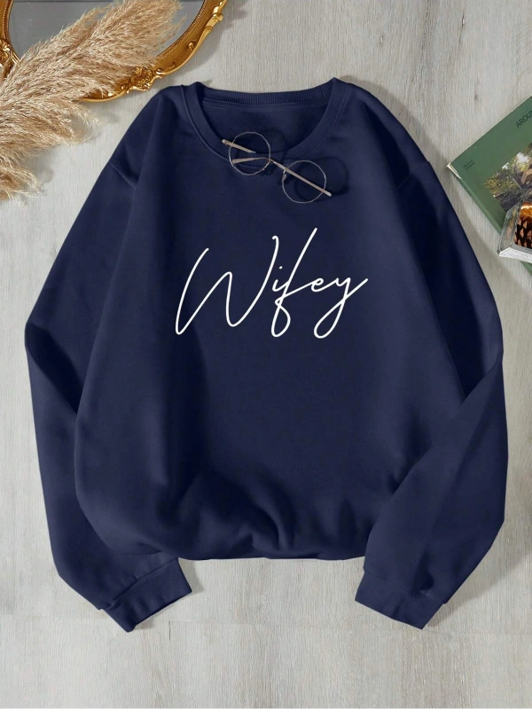 Unisex Kadın/Erkek Harajuka Sokakt Yazılı Grafik Sweat