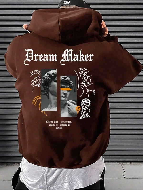 Unisex Kadın/Erkek Harajuka Sokakt Yazılı Grafik Sweat