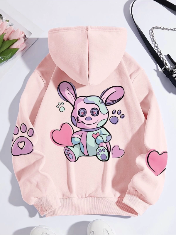 Unisex Kadın/Erkek Harajuka Sokakt Yazılı Grafik Sweat