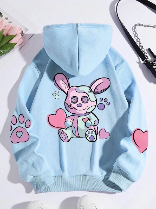 Unisex Kadın/Erkek Harajuka Sokakt Yazılı Grafik Sweat
