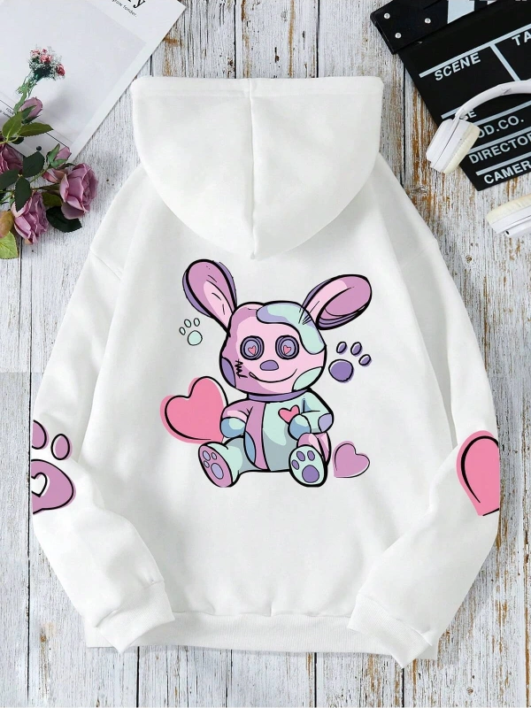 Unisex Kadın/Erkek Harajuka Sokakt Yazılı Grafik Sweat