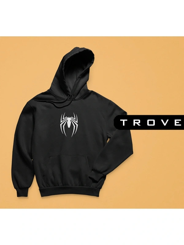 Unısex Kadın Erkek Örümcek Marvel Spıder Man 3 Iplik Şardonlu Hoodie % 100 Pamuk Tasarım Sweatshirt