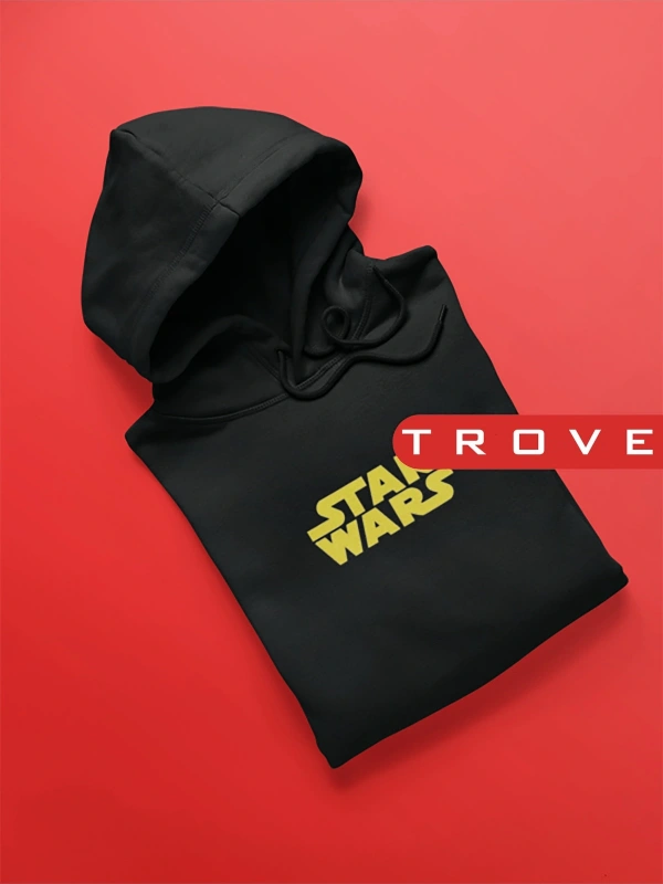 Unısex Kadın Erkek Star Wars Yıldız Savaşları Siyah Kapüşonlu Hoodie %100 Pamuk Tasarım Sweatshirt