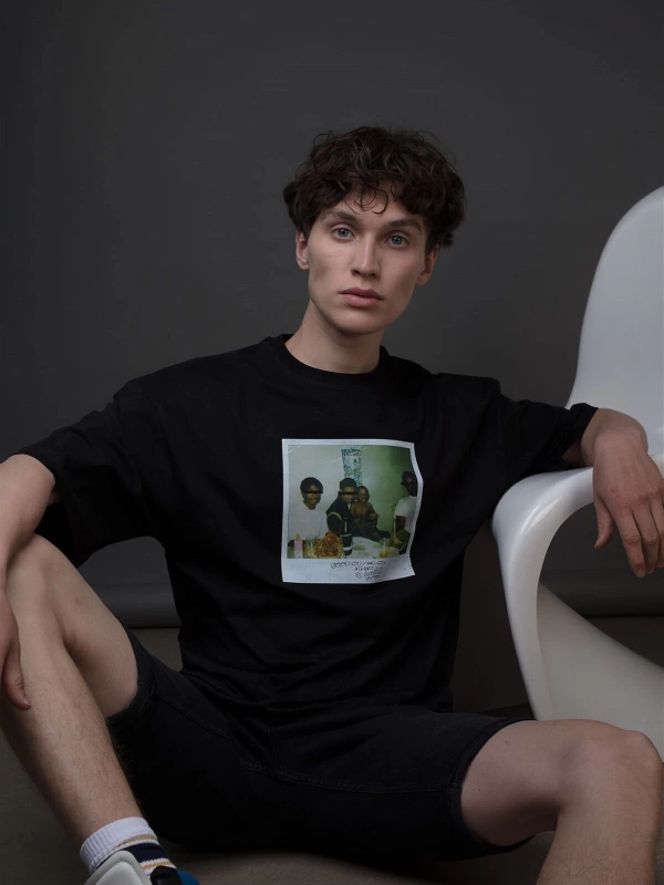 Unisex Kendrick Lamar M.a.a.d City Siyah Tshirt