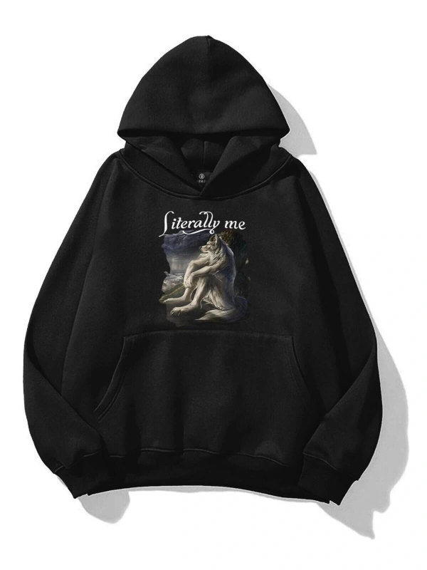 Unisex Literally Me Sweatshirt Siyah