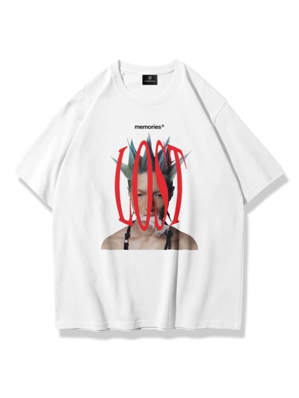 Unisex Lost Memories Tshirt Beyaz