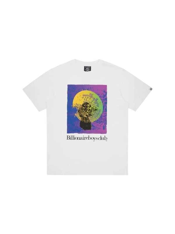 Unisex Mor Bıllıonarıe Baskılı Bisiklet Yaka Tshirt
