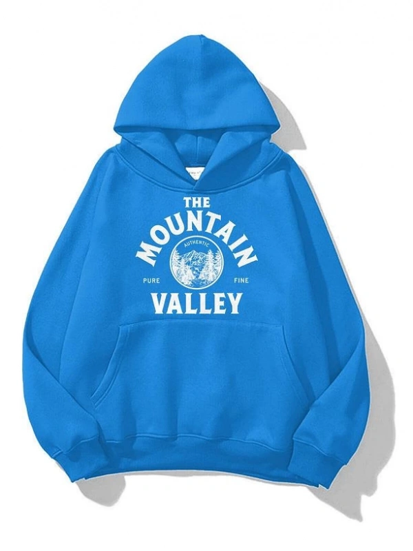 Unisex Mountain Valley Sweatshirt Mavi