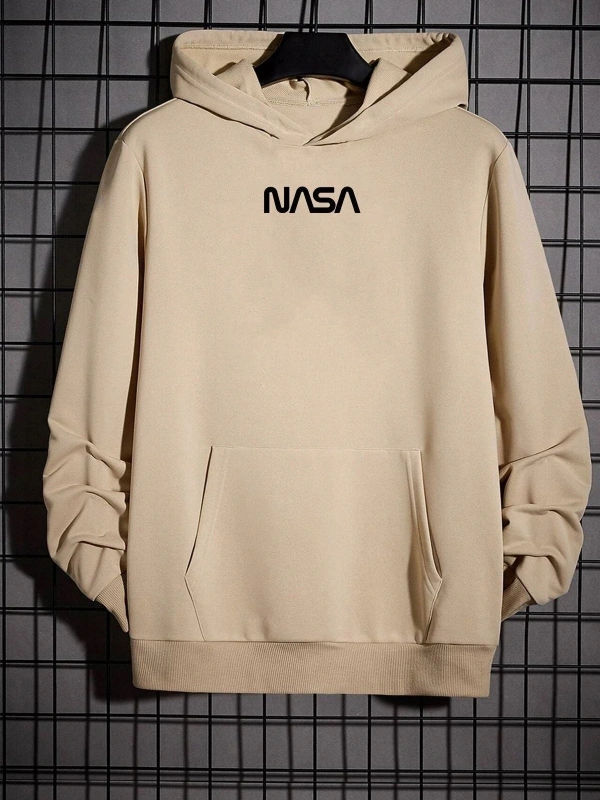 Unisex Nasa Baskılı Sweatshirt KPP-Siyah-NS(Yazı)
