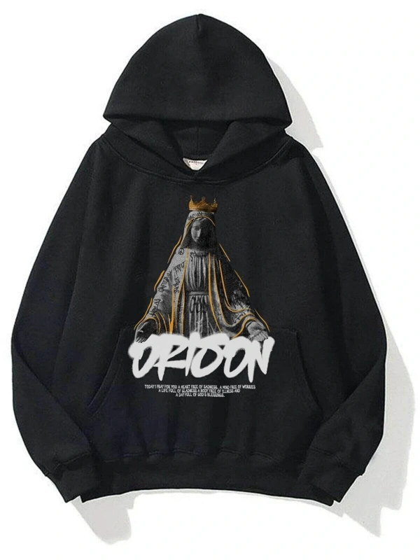 Unisex Orison Sweatshirt Hoodie Siyah