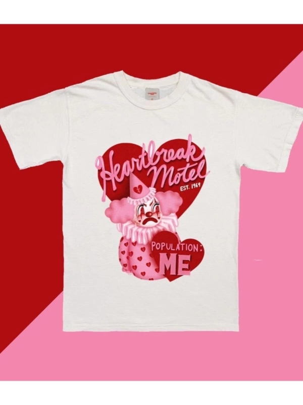 Unisex Oversize Y2k Baskılı Tshirt