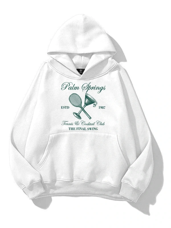Unisex Palm Springs Sweatshirt Beyaz