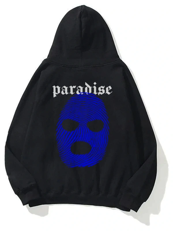 Unisex Paradise Sweatshirt Hoodie Siyah