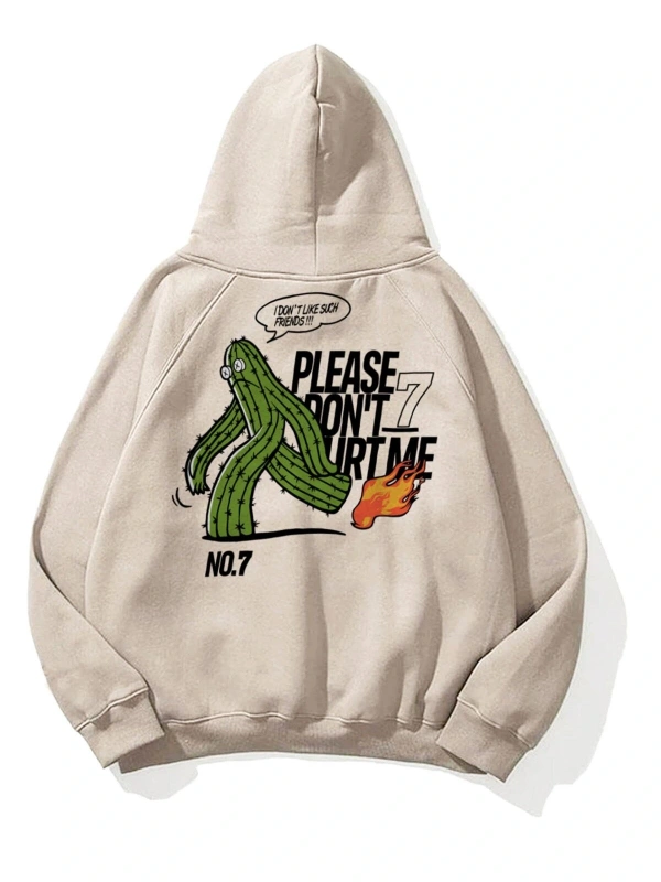 Unisex Please Dont Hurt Me Sweatshirt Hoodie Gri