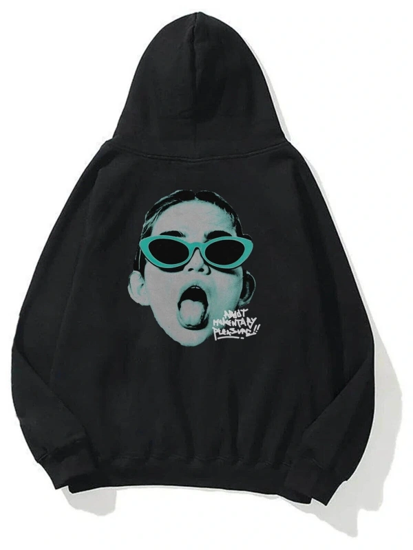 Unisex Pleasure Siyah Sweatshirt