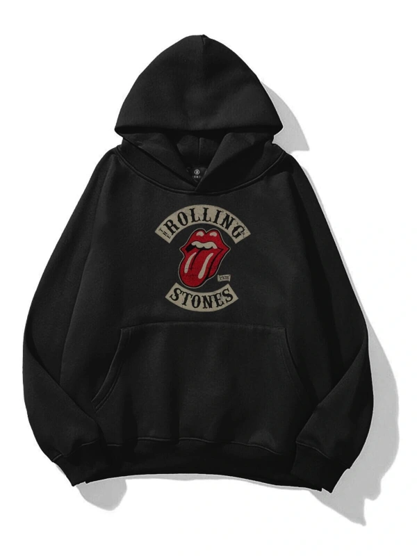 Unisex Rolling Stones 1978 Sweatshirt Siyah