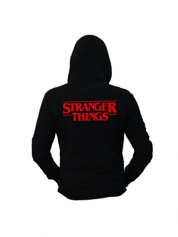 Unisex Siyah Friends Dont Lie Stranger Things  Hoodie