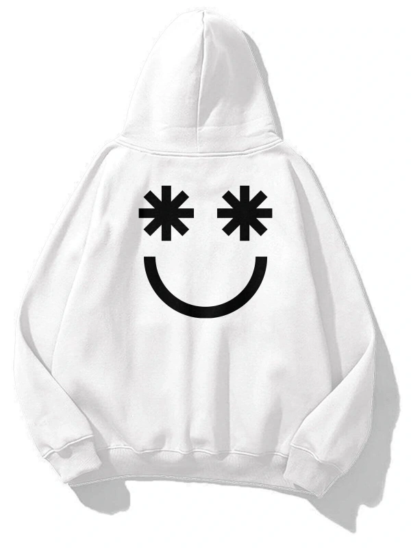 Unisex Smiley Sweatshirt Beyaz