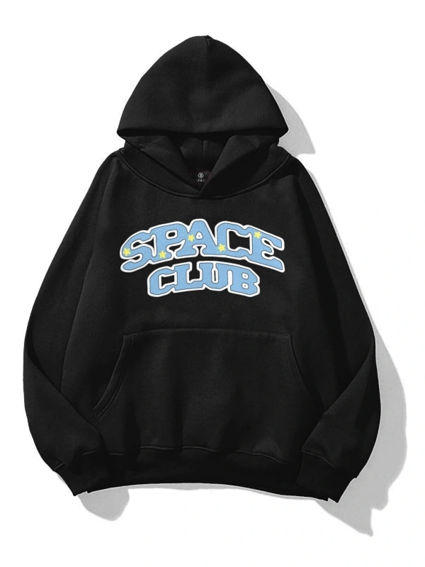 Unisex Space Club Sweatshirt Siyah