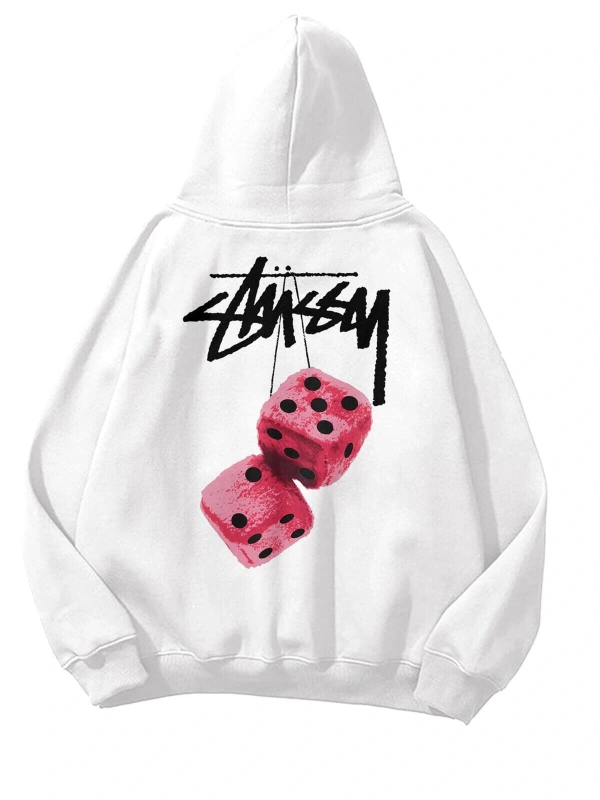 Unisex Stüssy Zar Sweatshirt Beyaz