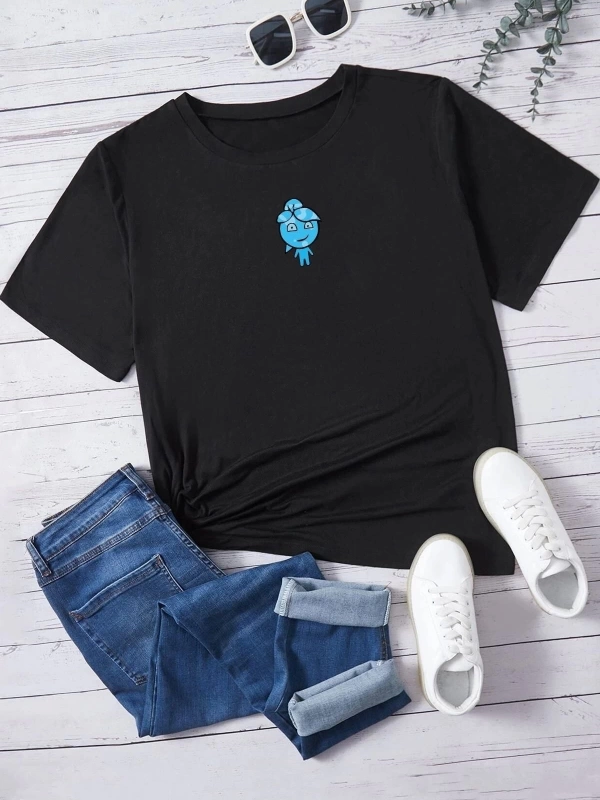 Unisex Su Avatar Baskılı T-shirt