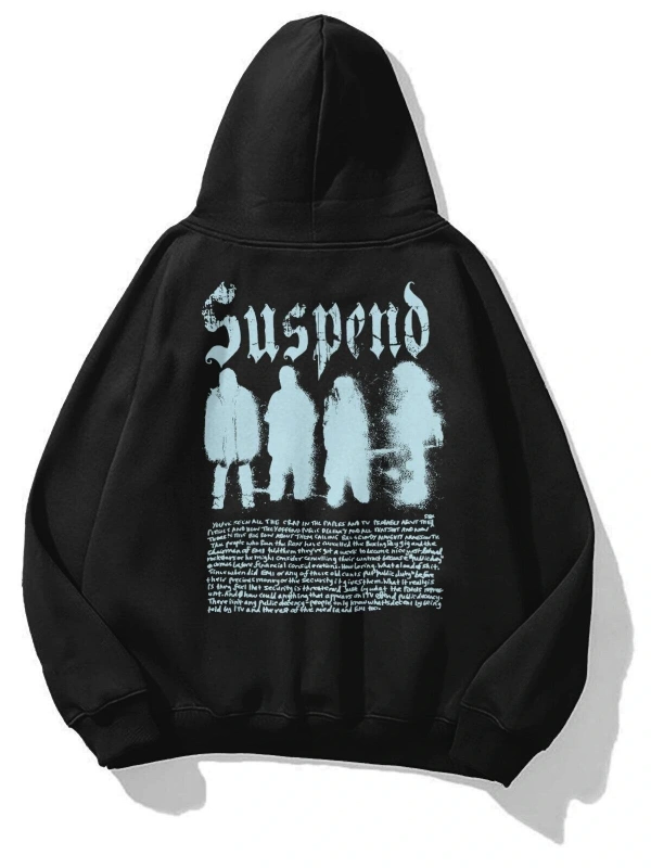 Unisex Suspend Sweatshirt Siyah