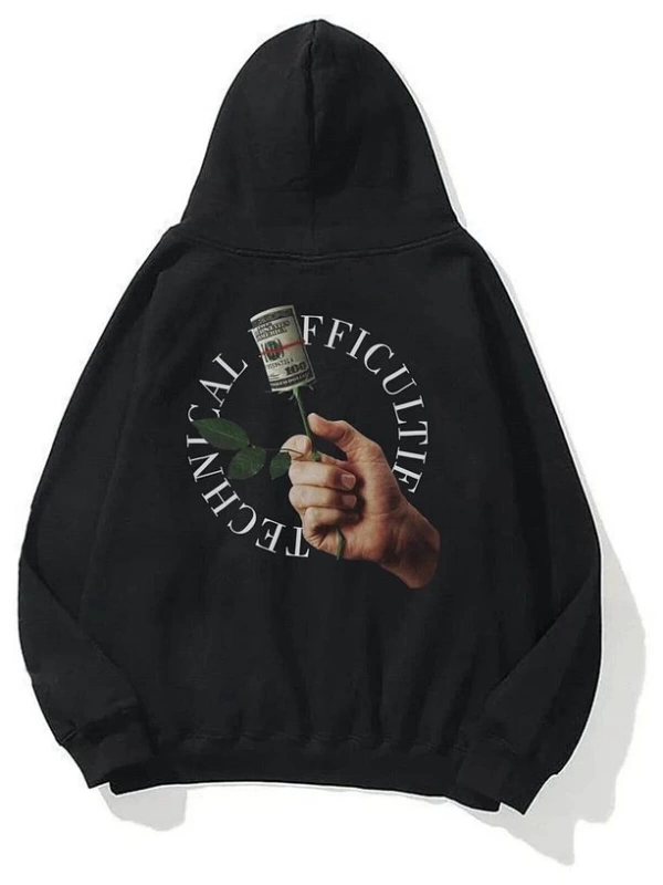 Unisex Technical Difficulties Siyah Sweatshirt Siyah