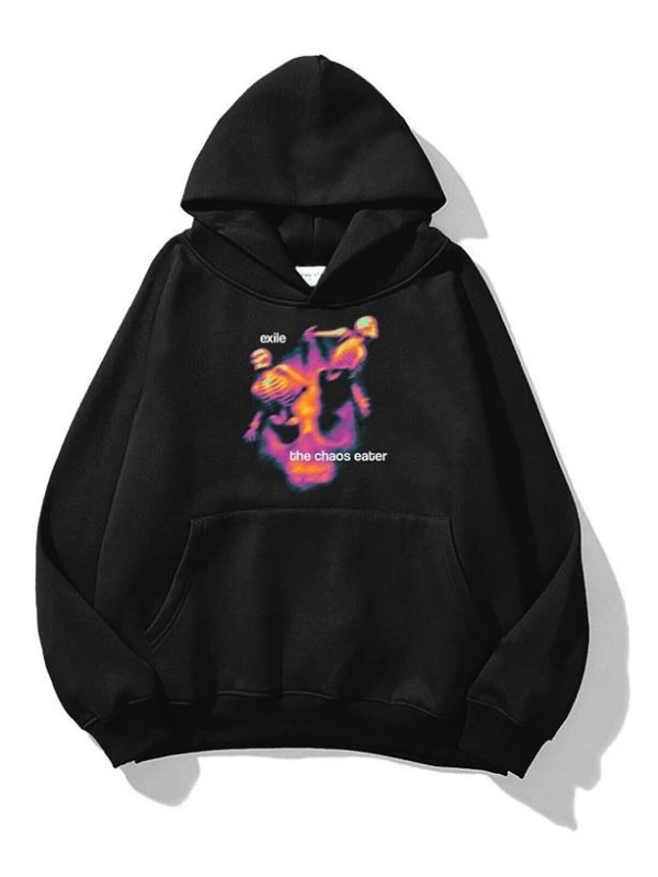 Unisex The Chaos Eater Sweatshirt Siyah
