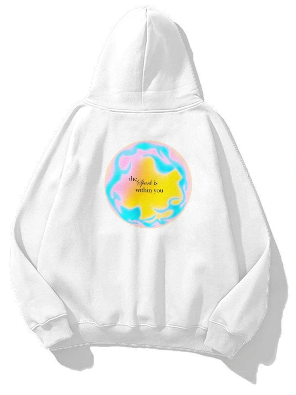 Unisex The Spark Sweatshirt Beyaz