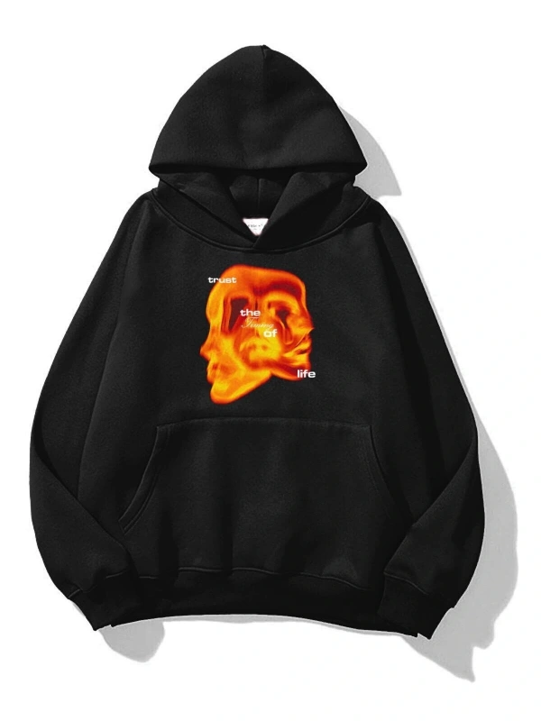 Unisex Timing Of Life Sweatshirt Siyah