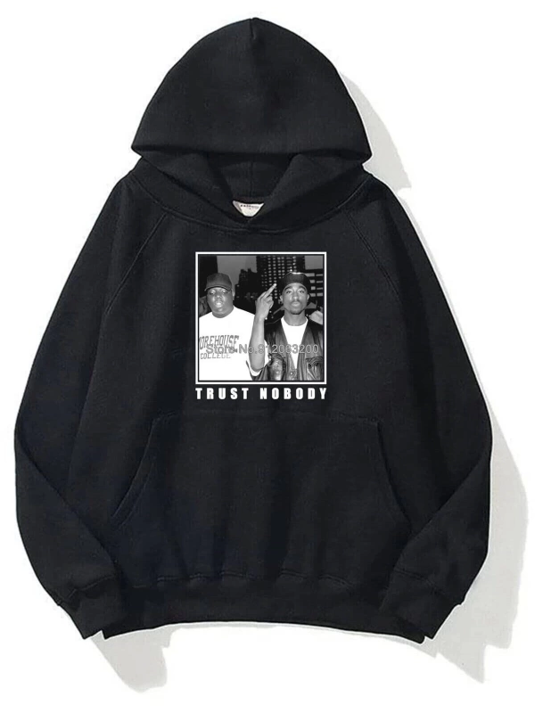Unisex Trust Nobody Siyah Sweatshirt