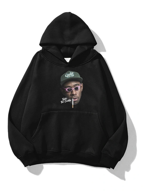Unisex Tyler The Creator Sweatshirt Hoodie Siyah
