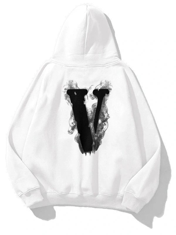 Unisex Vlone Sweatshirt Hoodie Beyaz