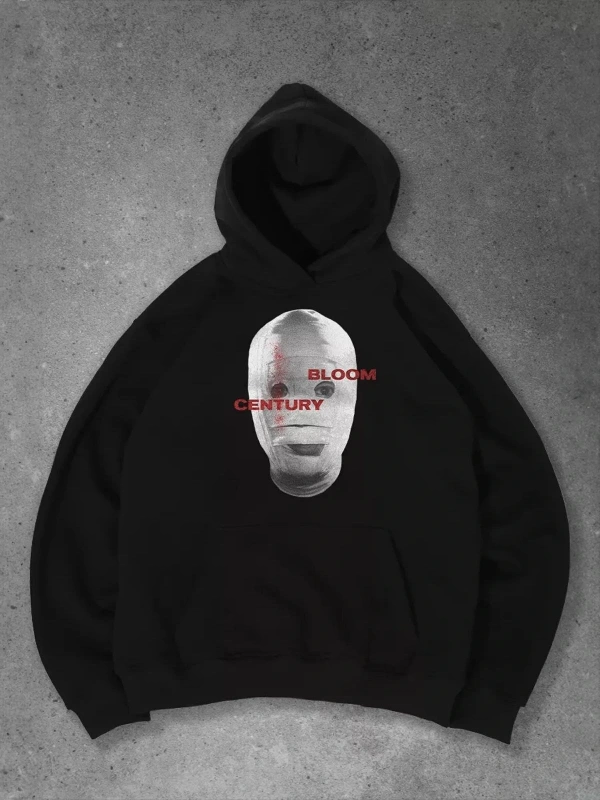 Unisex Wrapped in Bandages Sweatshirt Siyah