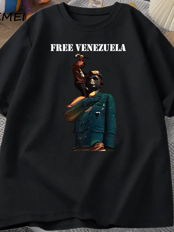 Venezuela 2024 T-Shirt Erkek Kadın Pamuk Tişört Rahat Kısa Kollu Baskılı T-shirt Streetweed G 3032