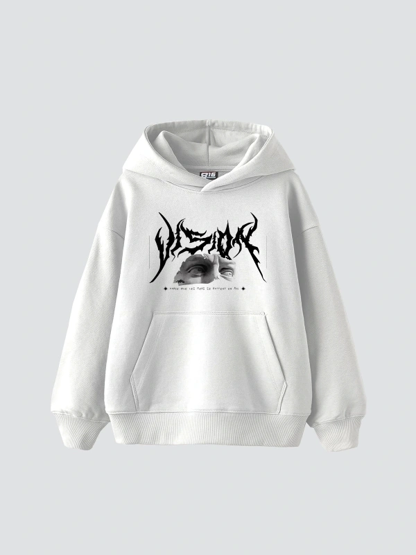 Vision Of Poseidon Baskılı Oversize Unisex Premium Beyaz