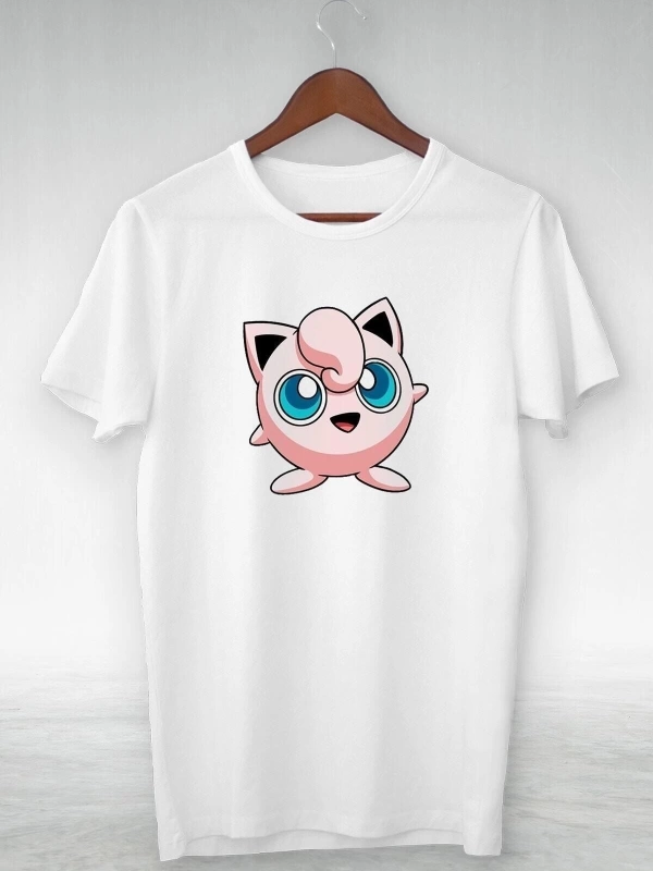 Vtshirt Beyaz -pokemon-jigglypuff- Illustrasyon Çizim- Y-029