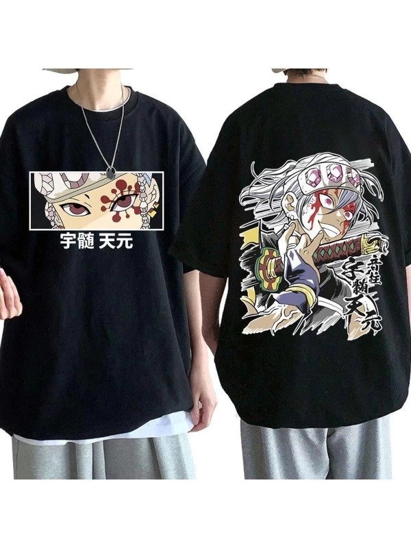 Wed Anime Demon Slayer Tengen Uzui Eyes Manga T-shirt