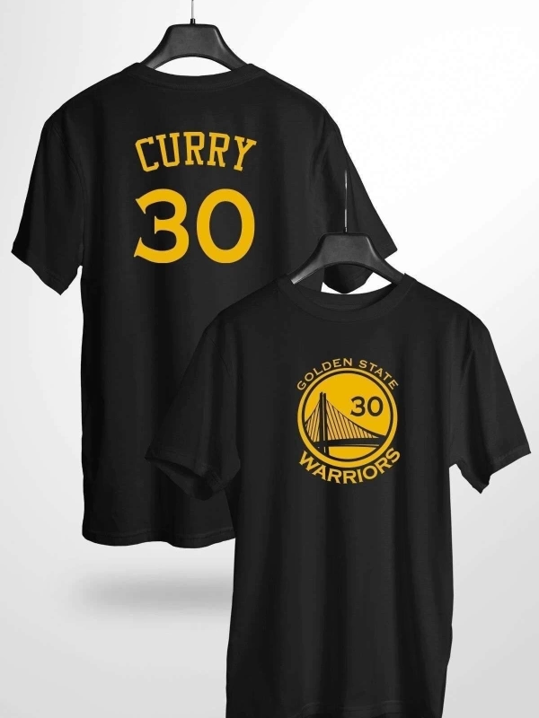 Wed Steph Curry Warriors Siyah Forma T-shirt