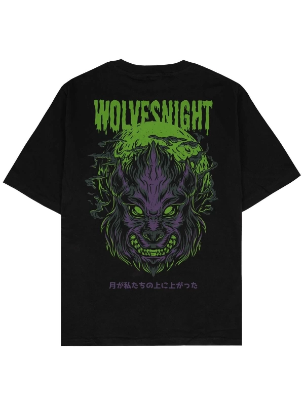 Wolves Night Oversize T-shirt