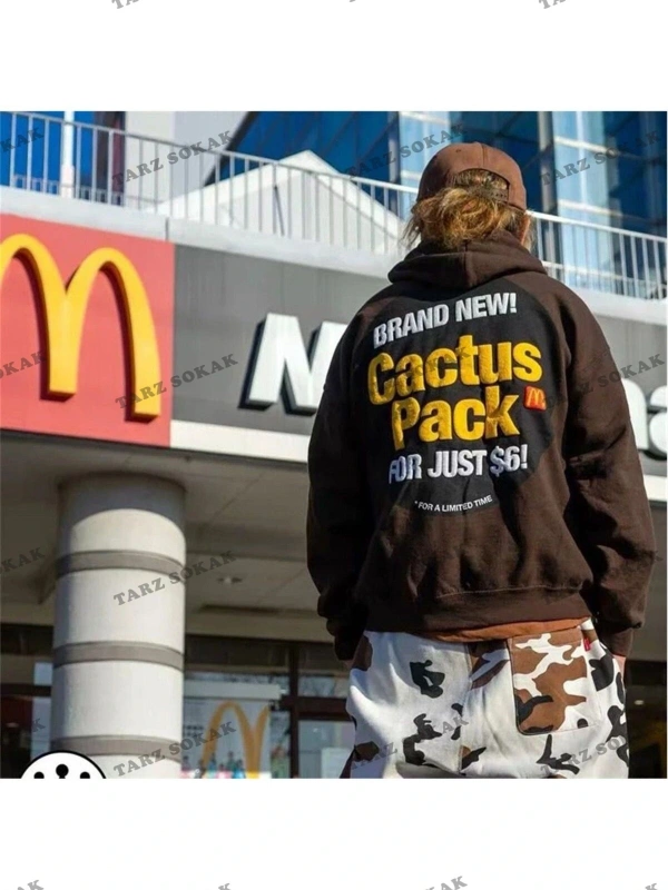 Y2K Cactüs Pack Kahverengi Unisex Sweatshirt KOD 2009 Kahverengi