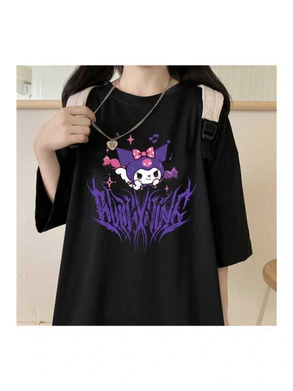 Y2k Harajuka Style Etiket Ars Harajuku Kuromi Gotik T-shirt Arsgotik