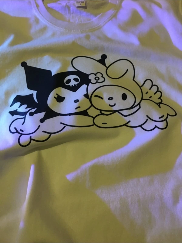 Y2k Kuromi & My Melody Tshirt