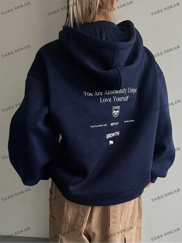 Y2K TREND SEZON BAY  UNİSEX RETRO SWEATSHIRT KAPŞONLU KOD 1853